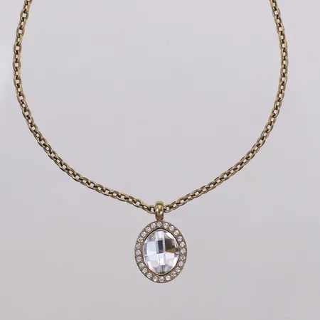 Collier, 45,5+48+50,5cm, bredd: 2,5mm, Dyrberg Kern, oädel metall
