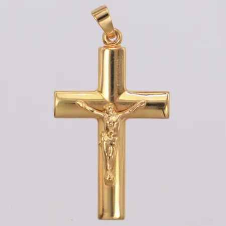 Hänge, krucifix, 35x19mm, 9K Vikt: 1,2 g