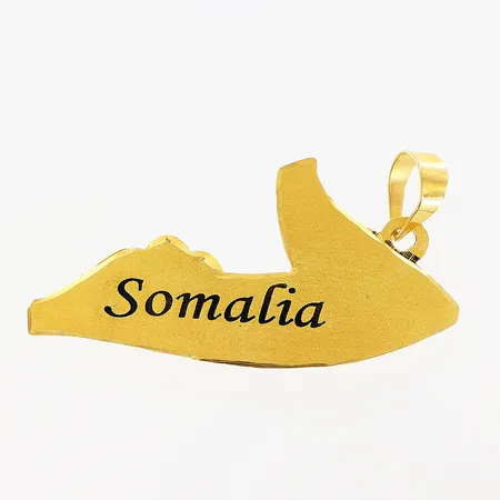 Hänge, Somalia, 47x20mm, 21K. Vikt: 3 g