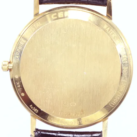Herrur Certina 18k quartz går ej  bruttovikt 28,2gr slitet skinnband