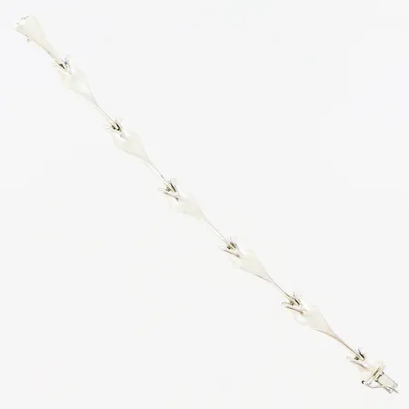 Armband 17,5cm, bredd 8mm, MJH, silver 925/1000 Vikt: 14,5 g