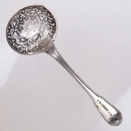 Strösked, längd 20,5cm, Gyberg, år 1802, monogram, lätta bucklor, 830/1000 silver Vikt: 85,8 g