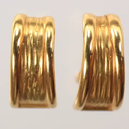 Ett par örhängen 20x20mm, 18K Vikt: 3,8 g