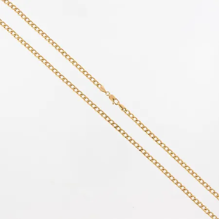 Kedja pansar, 50,5cm, bredd 3,5mm, ihålig, 18K Vikt: 7,9 g