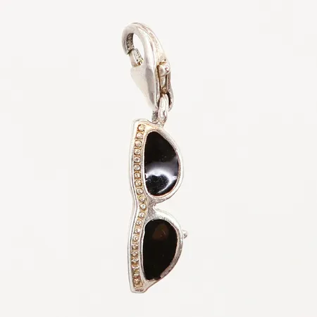 Berlock med svart emalj, Thomas Sabo, solglasögon, 0,5x30mm, silver 925/1000 Vikt: 1,2 g