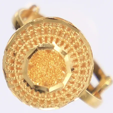 Ring med reglerbar skena, bredd 2-13mm, 21K Vikt: 2,5 g