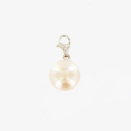Hänge Thomas Sabo, karbinhake, 22x12, imiterad pärla Ø12mm, silver 925/1000. Vikt: 2,7 g