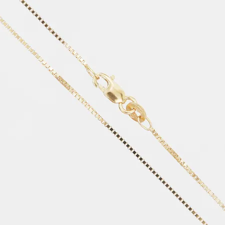 Kedja, Venezia, längd 42cm, bredd 1mm, 18K guld Vikt: 2,9 g