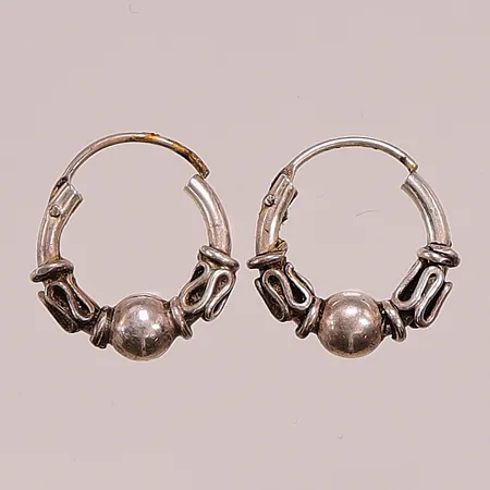 Ett par örhängen, 10mm, 925/1000 Silver 0,9g.