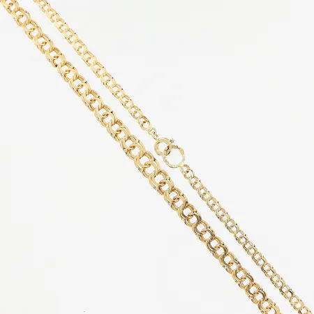 Collier, doserad Bismarck, 41,5cm, bredd 3-5,5mm, 18K.   Vikt: 10,9 g