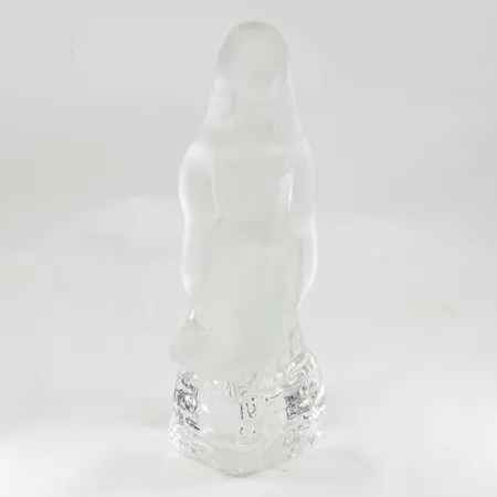 Figurin, Reijmyre, sjöjungfru, höjd ca 22 cm, glas, osignerad.