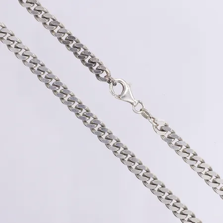 Halskedja pansar, 48cm, bredd 5mm, slitage, silver 925/1000 Vikt: 35,1 g