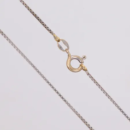 Kedja, Venezia, längd 41,5cm, bredd 1,0mm, vitguld, 18K Vikt: 3,2 g