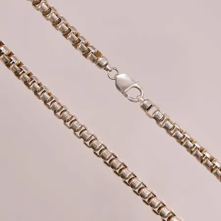 Kedja, 45cm, bredd:7mm, 925/1000 Silver 99,1g.