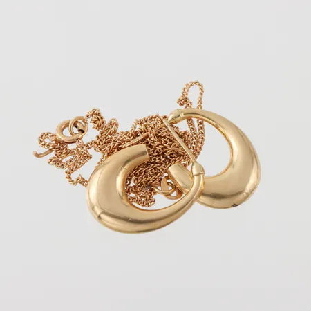 Trasigt guld, 18k. Vikt: 5,4 g