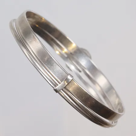 Armring tredelad, Ø65mm, bredd 10mm, silver 925/1000 Vikt: 21,4 g