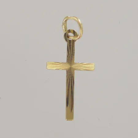 Kors, längd 2,3 cm,14K Vikt: 0,5 g