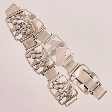 Armband, 19cm, bredd:17mm, 830/1000 Silver 27,2g.