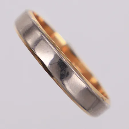 Ring, stl 25, bredd: 5mm, tvåfärgad, 18K Vikt: 8,7 g