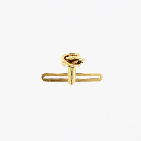 Ett par manschettknappar, pärla, 8x7,5mm, pärla saknas, defekter, 18K.  Vikt: 2,7 g