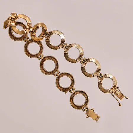 Armband, 18,5cm, bredd:13mm, 18K 22,6g.