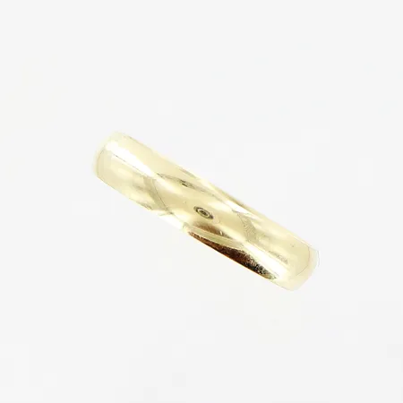 Ring, slät, stl 17¼, bredd 3,5mm, 14K.  Vikt: 1,4 g