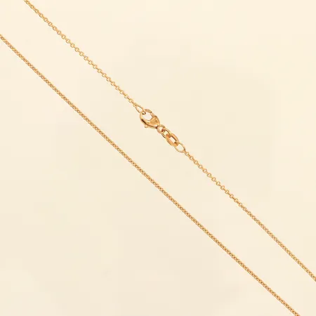 Kedja, längd 45,5cm, bredd 1,3mm, 18K  Vikt: 3,4 g