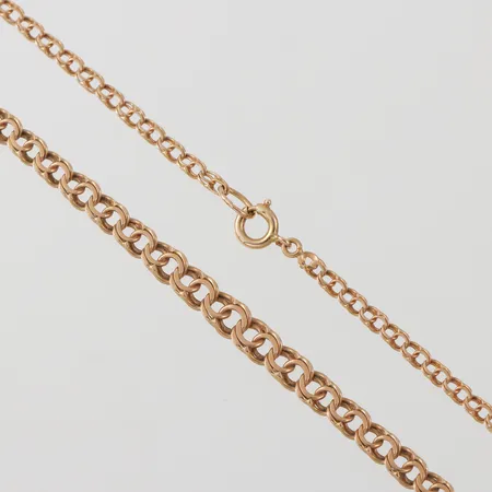 Collier Bismark, längd ca 46 cm, bredd 2.6-4.6 mm, 18k. Vikt: 8 g