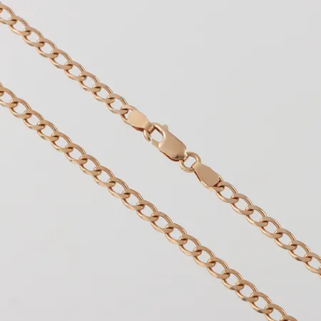 Collier, Kedjeguld Köping AB, längd ca 55 cm, bredd ca 4 mm, 18k. Vikt: 17,2 g