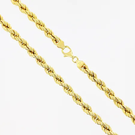 Kedja, Cordell, 53cm, bredd 6mm, ihålig, 18K.  Vikt: 20,6 g