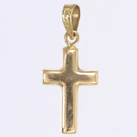 Hänge kors, 23x10mm, ihåligt, 18K Vikt: 0,9 g