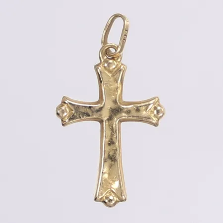Hänge kors, 26x14mm, ihåligt, buckligt, 18K Vikt: 0,6 g
