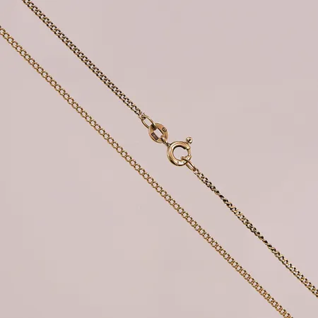 Kedja, slitna länkar, 18K 3,4g.