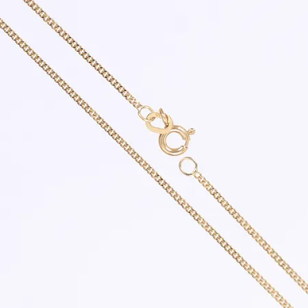 Halskedja, pansar, 38cm, bredd 1,2mm, 18K Vikt: 2,3 g