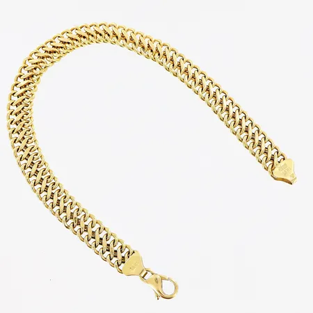 Armband Rävsvans, 18,2cm, bredd 7mm, Svedbom, 18K Vikt: 6,5 g