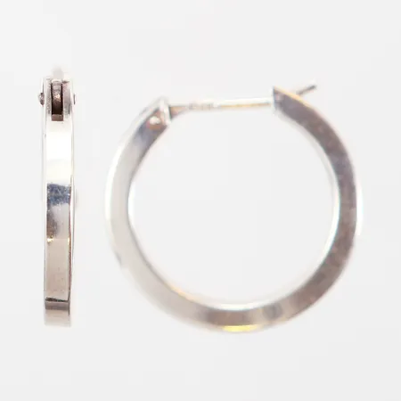 ett par örhängen, creoler, Ø25mm, bredd: 1-3mm, GHA, silver 925/1000 Vikt: 5,1 g
