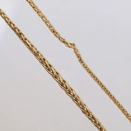 Collier, 45cm, bredd: 2,7-5,1mm, 18K Vikt: 12,7 g