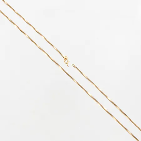 Kedja pansar, 62cm, bredd 2mm, defekt lås, 18K Vikt: 9,1 g