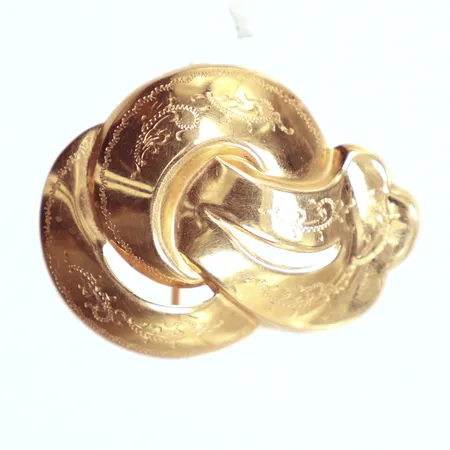 Brosch 3,5cm,18k  Vikt: 3,5 g