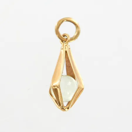 Berlock med sten, 19x7mm, 18K Vikt: 0,7 g