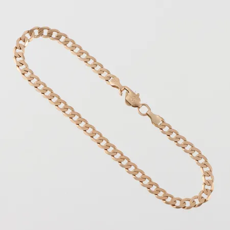 Armband Pansar, defekt lås, längd ca 18.5 cm, bredd 4.1 mm, 18k. Vikt: 5,7 g