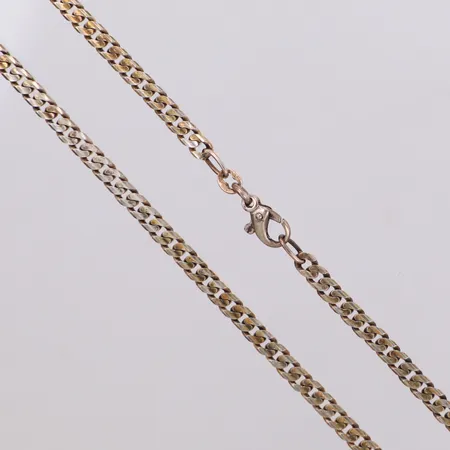 Kedja, längd 50cm, bredd 4mm, förgylld silver, 925/1000 silver  Vikt: 14,4 g