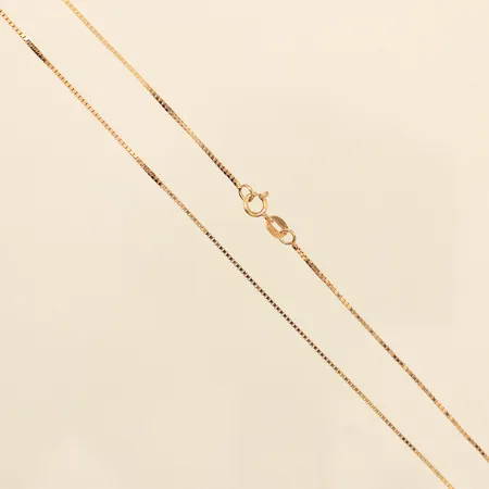 Kedja Venezia, längd 38cm, bredd 1mm, 18K  Vikt: 2,6 g