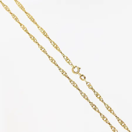 Kedja Singapore, 46cm, bredd 3mm, Balestra, 18K Vikt: 7,7 g