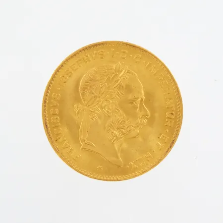 Mynt Franciscvs Iosephvs i d g imperator et rex, imperivm, avstriacvm, 1892, 10Fr, Ø19mm. 21,6K  Vikt: 3,2 g