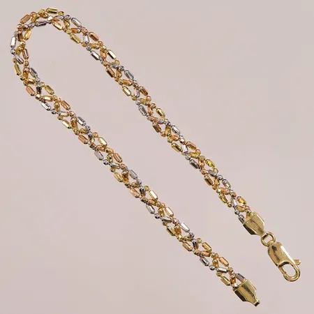 Armband, 18,5cm, bredd:4mm, 18K 6,9g.