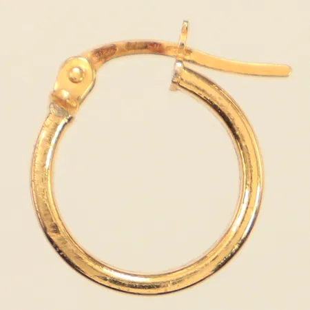 Udda örhänge creol, Ø12,8mm, bredd 3,5mm, 18K  Vikt: 1 g
