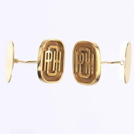 Ett par manschettknappar, monogram, tillv. Stigbert för Heribert Engelbert, Stockholm 1962, 18K Vikt: 12,2 g