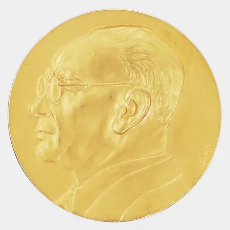 Medalj, från Rotary international, Ø36mm, personlig gravyr, 18K guld Vikt: 34,6 g