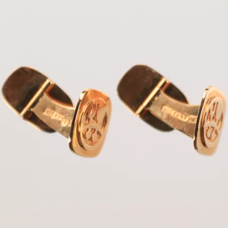 Ett par manschettknappar,18K Vikt: 9,8 g